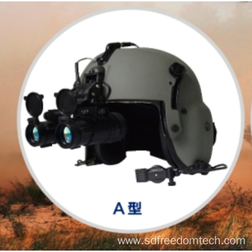 Double tube binocular low light level observation mirror